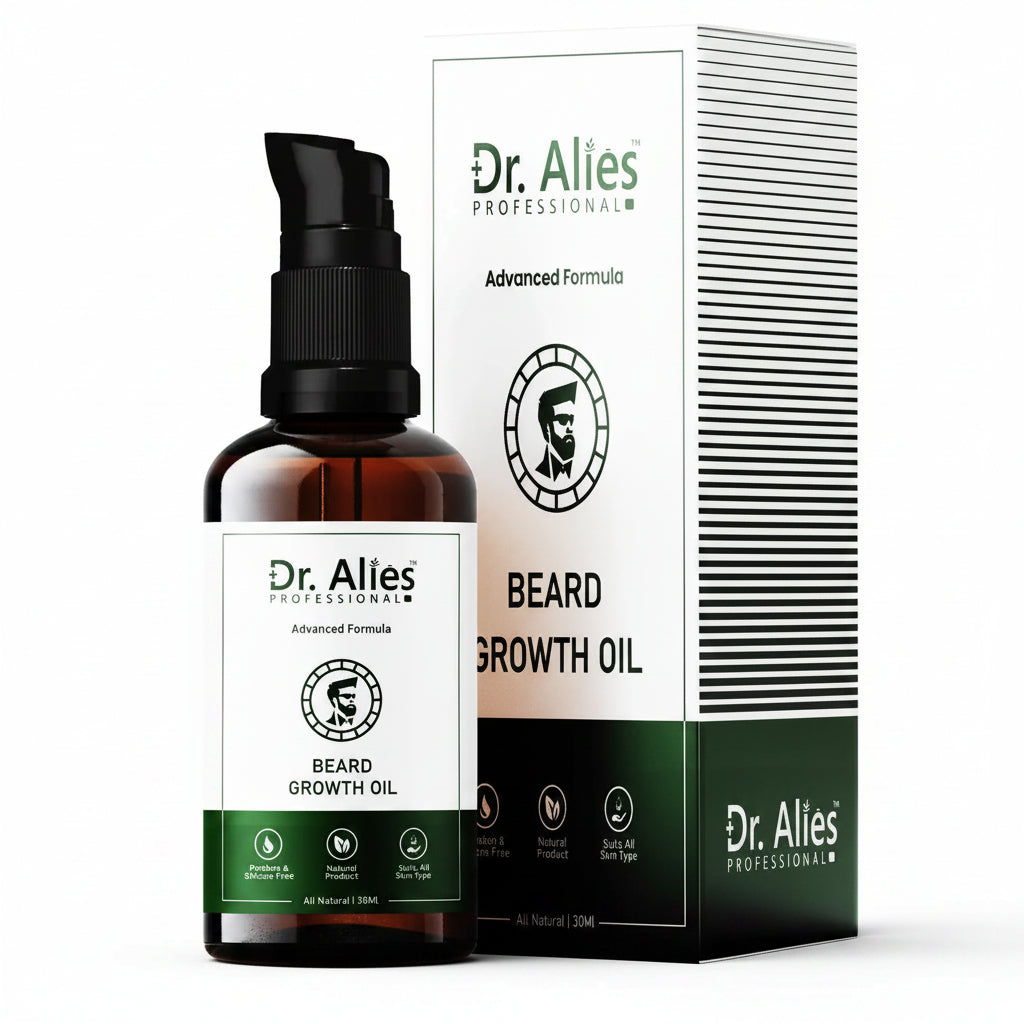 Dr. Alies Professional Beard Growth Oil 30ml | Natural Chemical-Free Beard Oil for Thicker, Fuller & Stronger Beard Growth