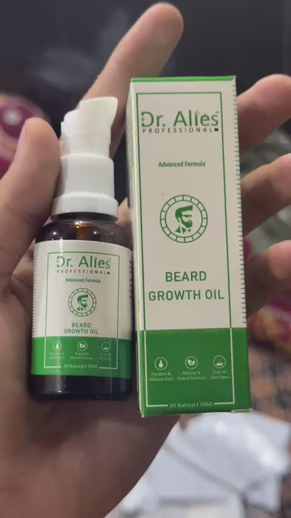 Dr. Alies Professional Beard Growth Oil 30ml | Natural Chemical-Free Beard Oil for Thicker, Fuller & Stronger Beard Growth